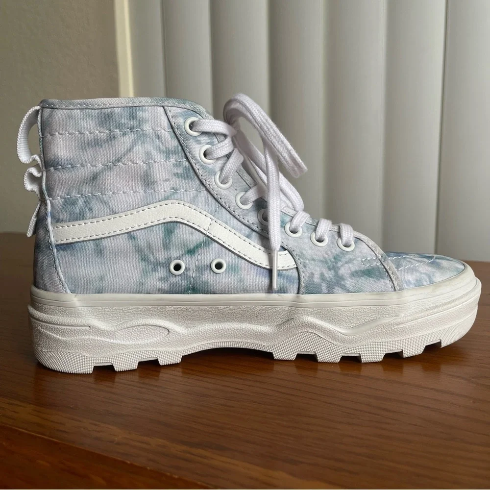 Vans Sentry Sk8-Hi Wafflecup Shoes Pastel Tie Dye Women’s 7/Men’s 5.5 - Picture 5 of 13
